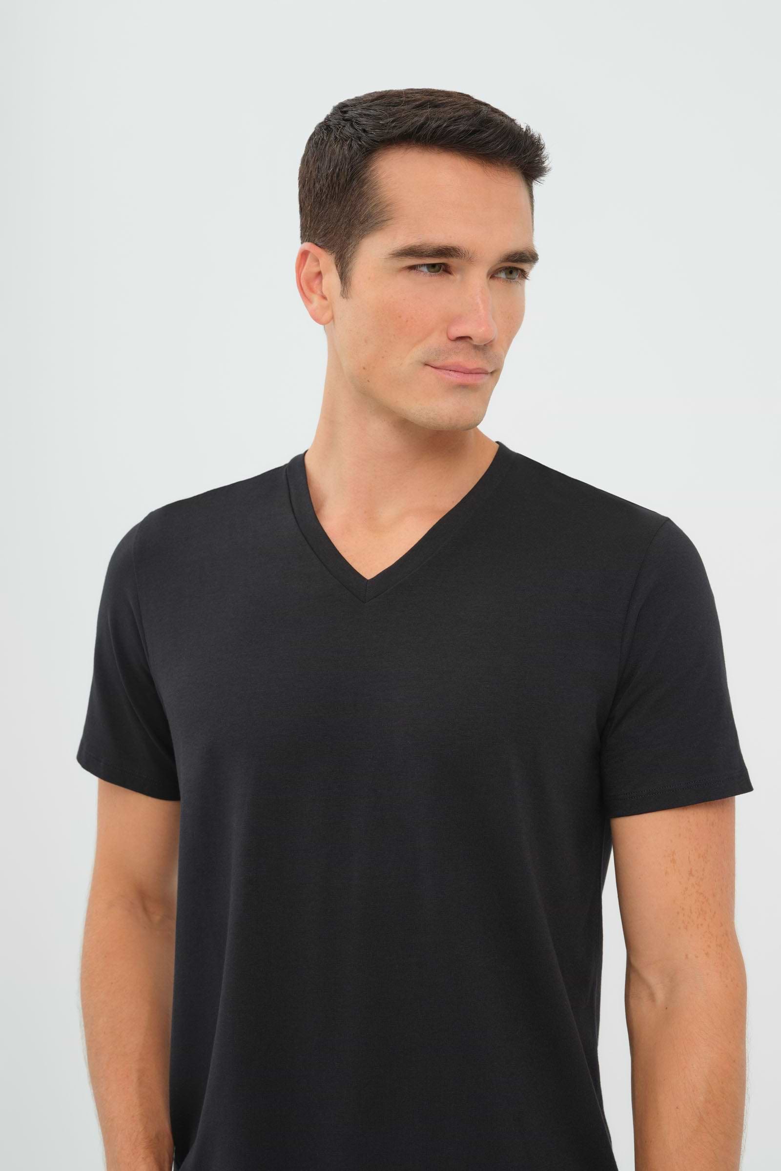 v neck dress t shirt Anatomie Men's Vince V-Neck T-Shirt - White
