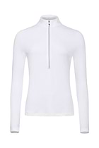 The Best Travel Top. Flat Lay of a Stacey Top in White.