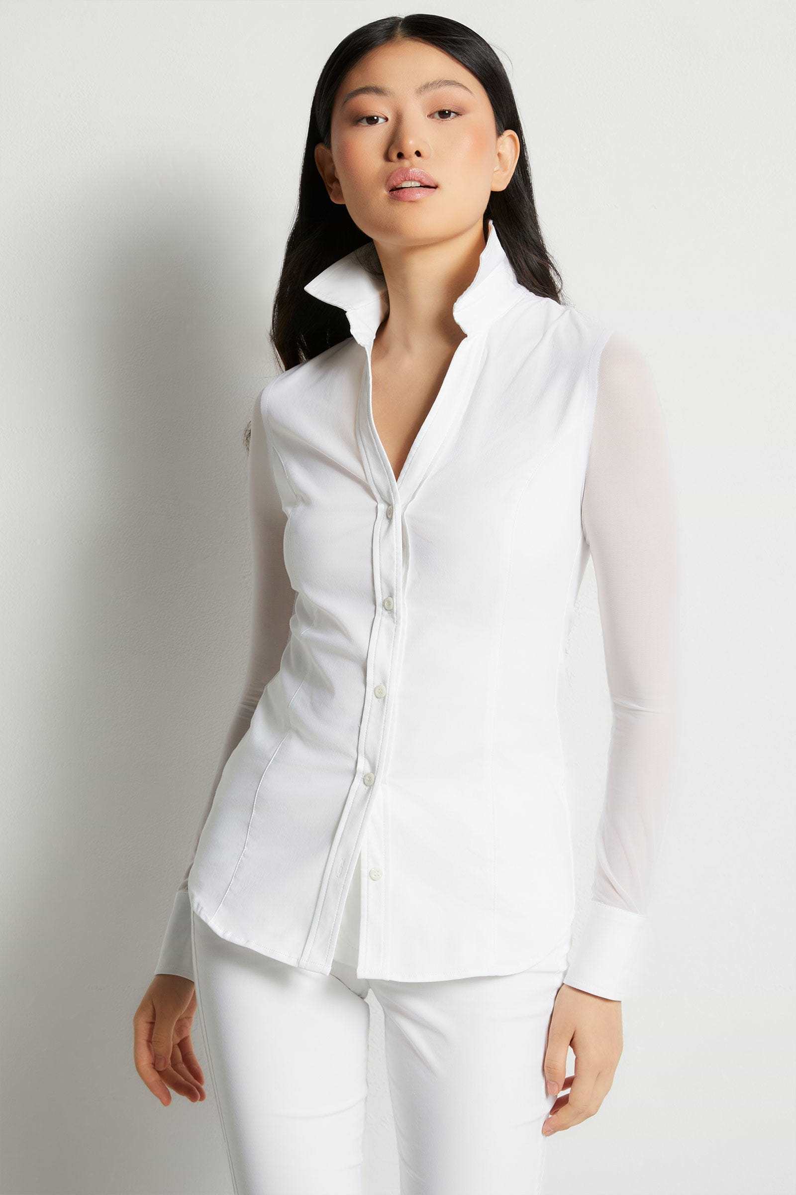 Beth Button-Front Shirt - Anatomie White / XS