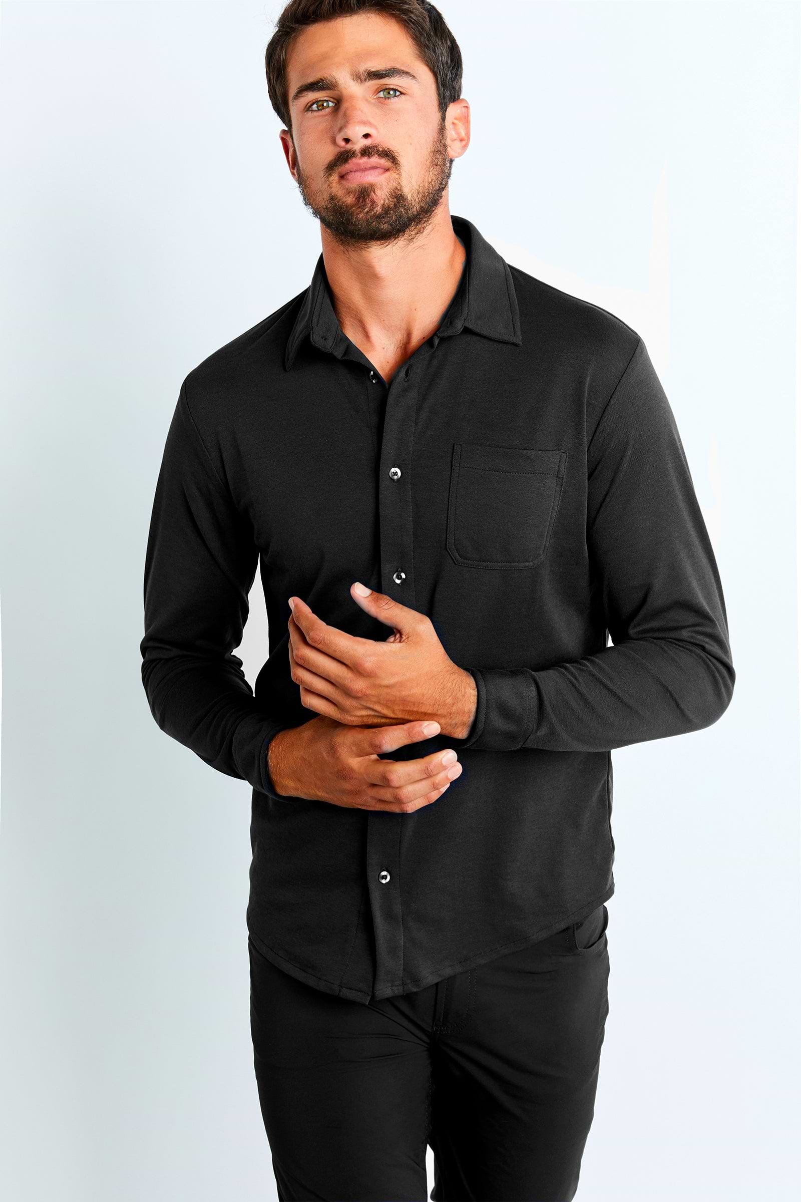 Elevated Performance Menswear | Button-Up Long-Sleeve Shirt | ANATOMIE Anatomie Elevated Performance Menswear | Button-Up Long-Sleeve Shirt | ANATOMIE Anatomie