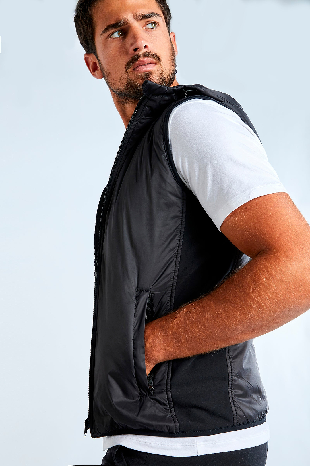 Elevated Performance Menswear | Hooded Men's Layering Vest