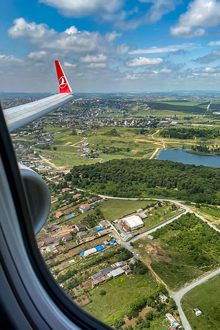 La vista de Crystal desde el avión
