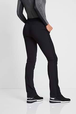 Pantalón Paloma de pierna recta con inserciones de malla