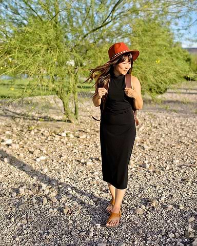 Vestido recto sin arrugas Piper