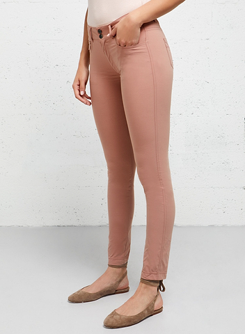 Pantalones Luisa en rosa empolvado