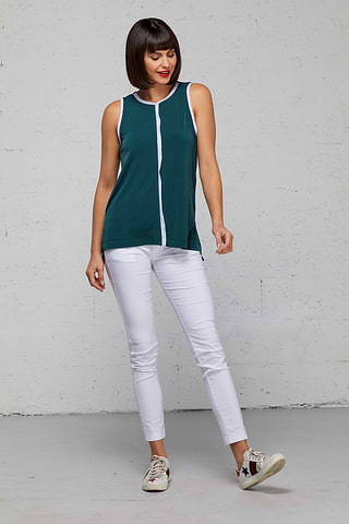Top de jersey en contraste Madison, perfecto para tu viaje a Grecia