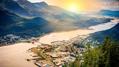 Los mejores destinos: Atardecer en Juneau, Alaska