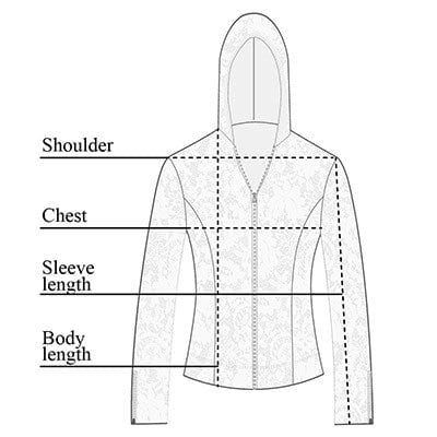 Bette Hoodie Size Chart