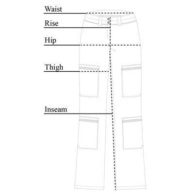 Fiora Cargo Pant Size Chart