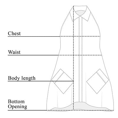 Joana Halter Collared Shirt Size Chart