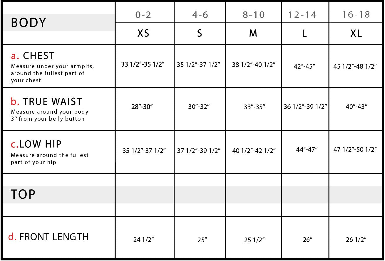 Loretta Perforated Leather Jacket Size Chart