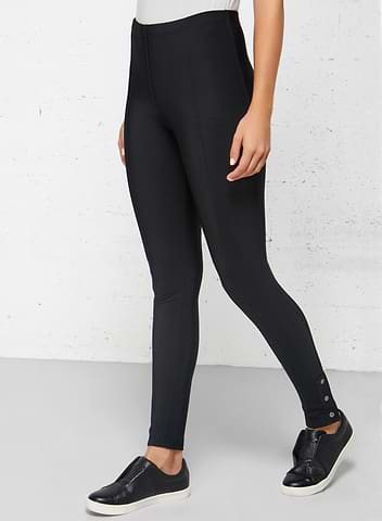 Leggings de licra suave con forro polar de licra Aida