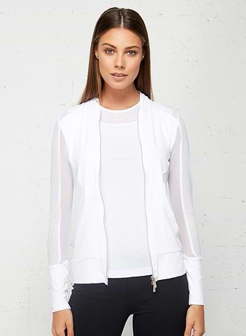 La chaqueta con mangas de malla Gracie