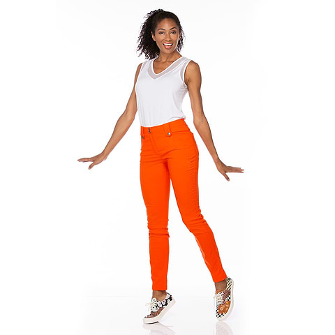 Pantalón de viaje Skyler en color naranja pop