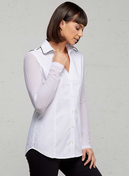 Camisa con botones delanteros Beth Luxe