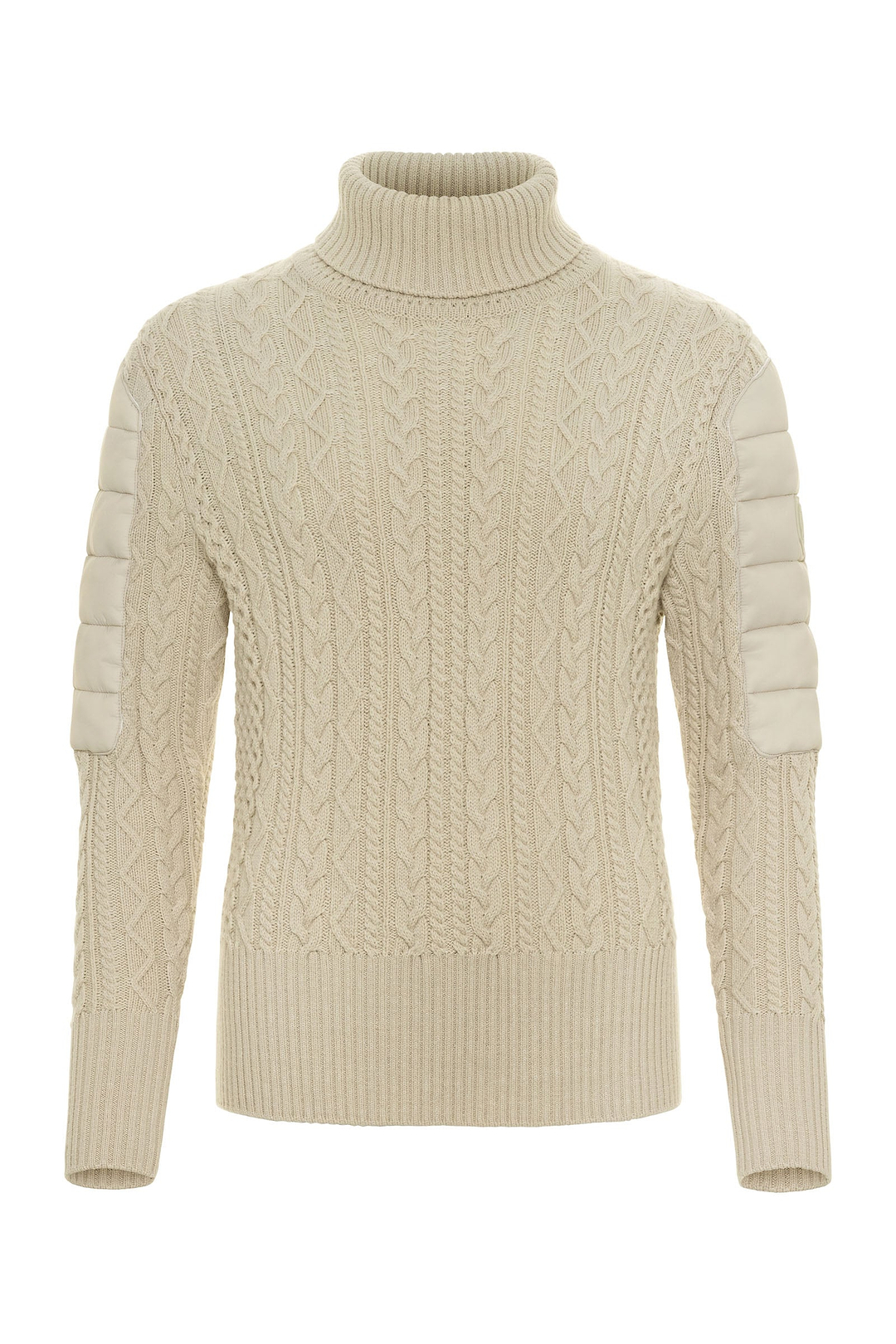 Pull Eloisa en maille torsadée et nylon rembourré