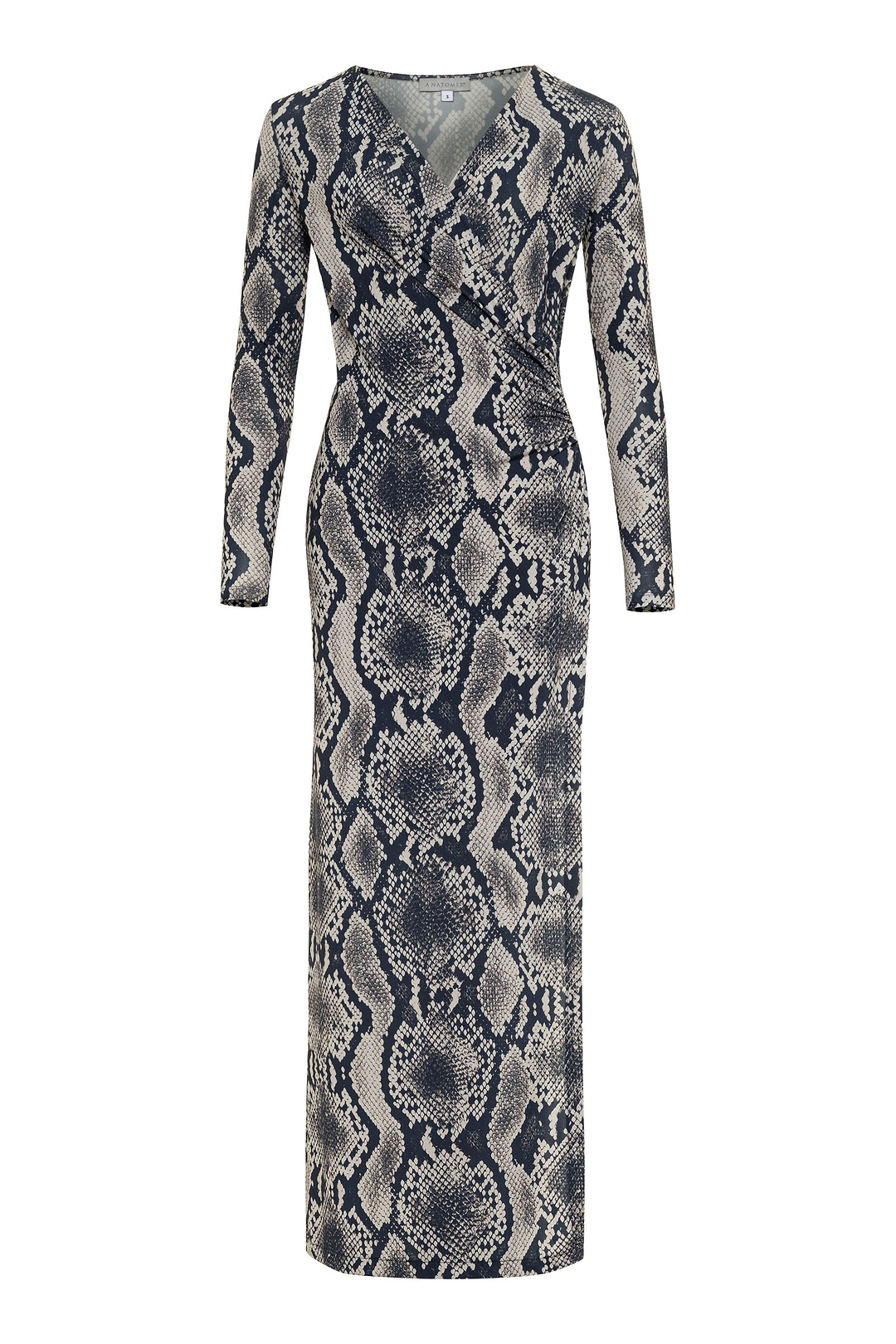 Robe longue portefeuille imprimée Janie
