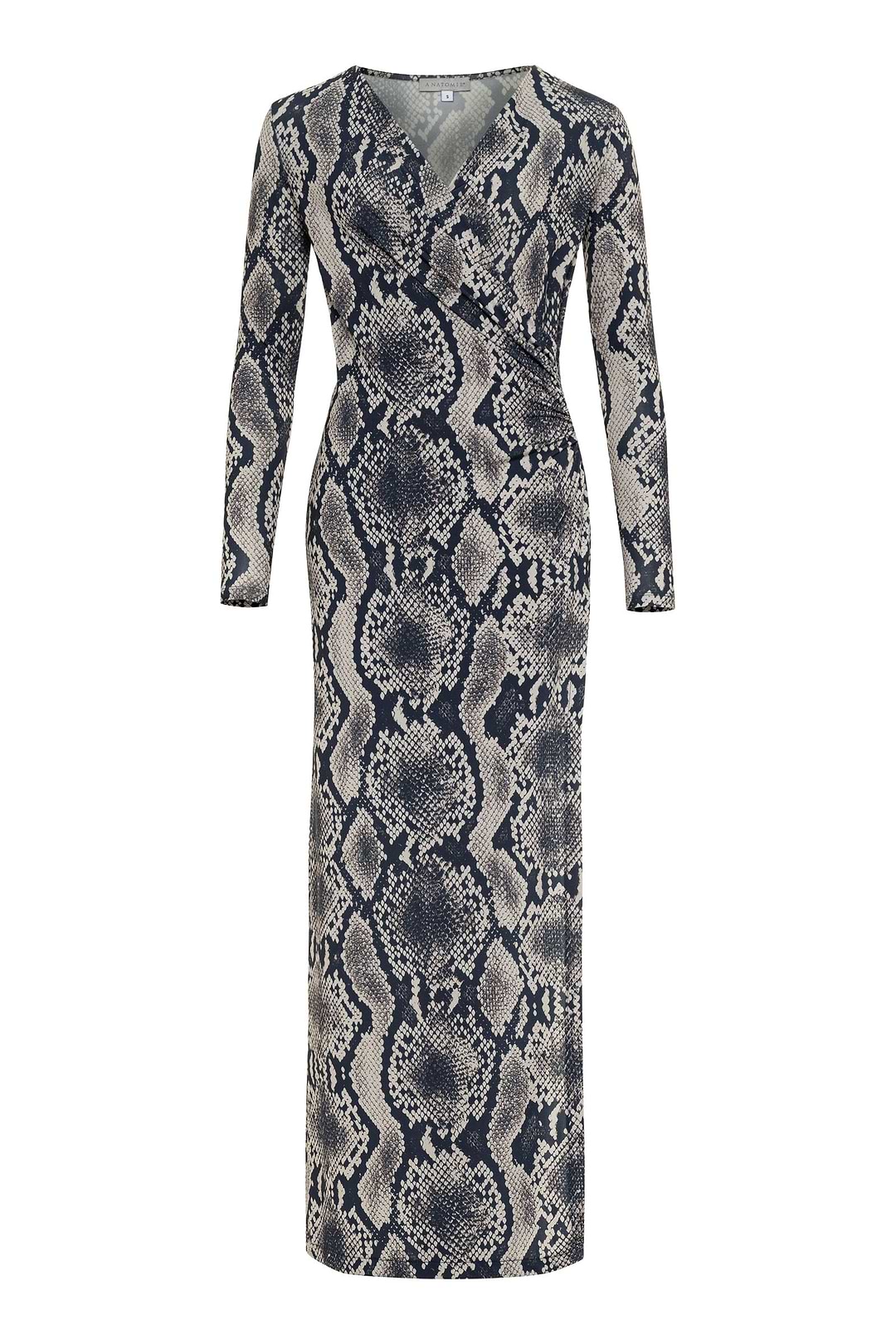 Robe longue portefeuille imprimée Janie
