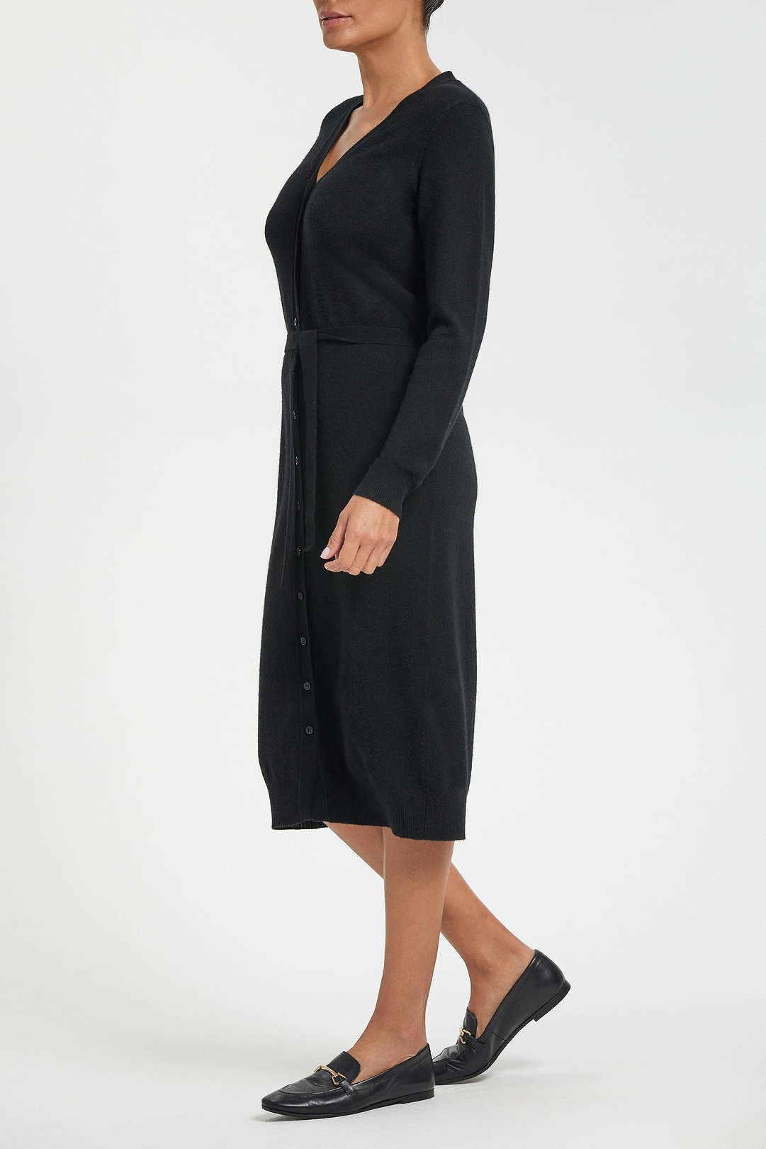Vestido de suéter de cachemira Avery