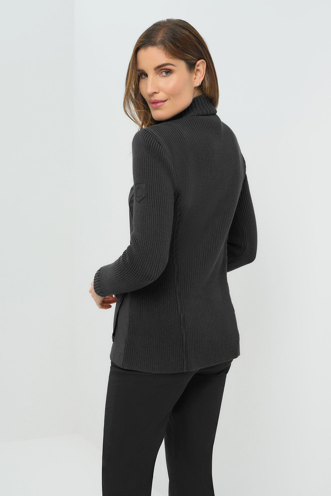 Pull Kenya Knit Safari Jacket noir