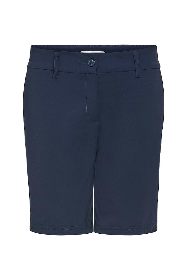 The Best Travel Shorts. Flat Lay of a Breck Short in Navy.