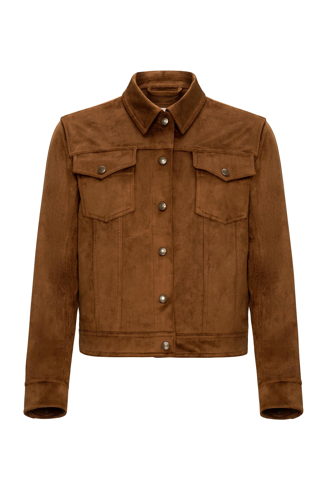 Chaqueta de camionero de ante sintético Delilah