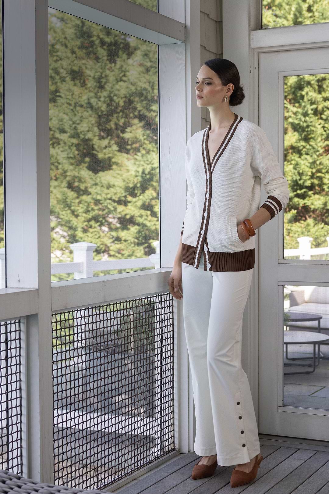Alexandra Stretch Nylon Water Resistant Flare Pant