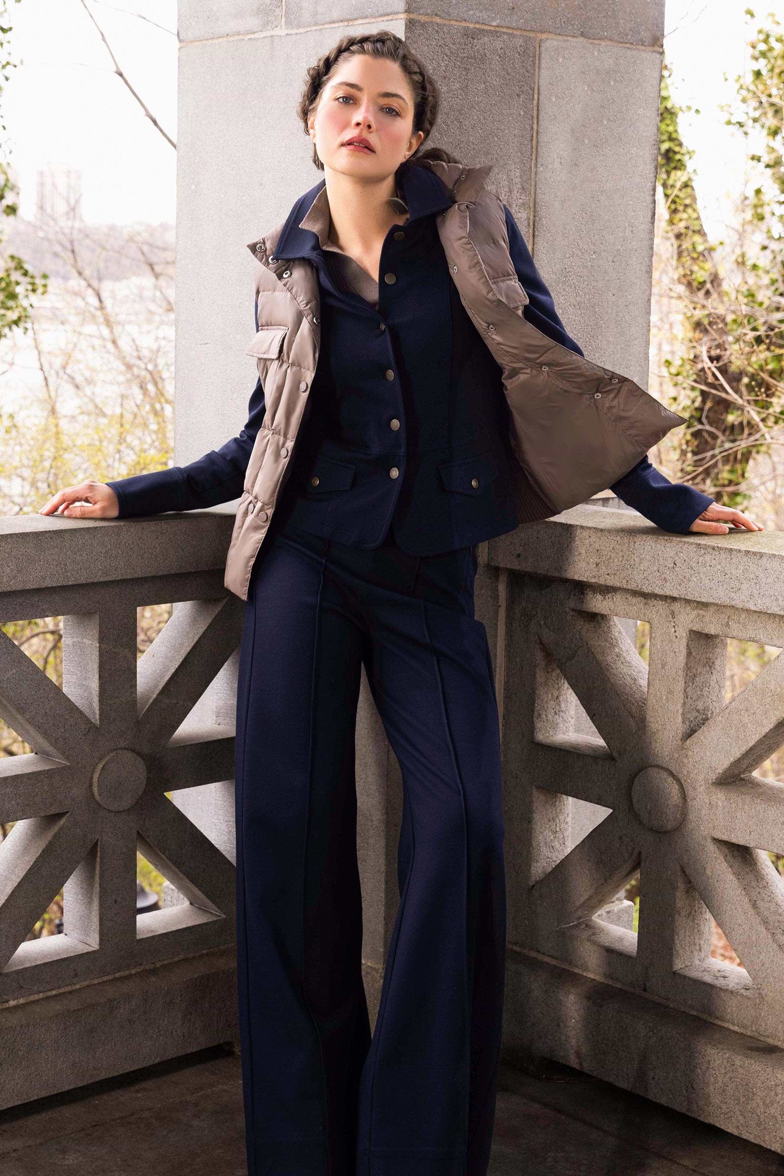Veste courte tailleur Caprice Ponte