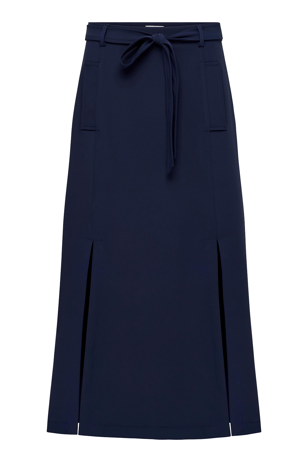 Galina Performance Twill Belted Skirt