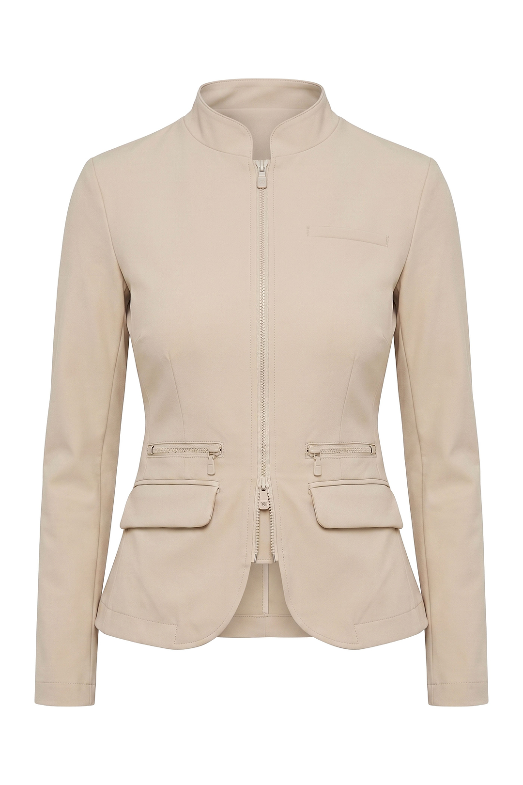 Gisela Aeroflow Zip Front Twill Blazer