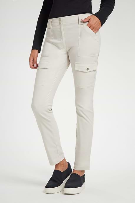 Pantalón cargo ajustado Kate en color piedra