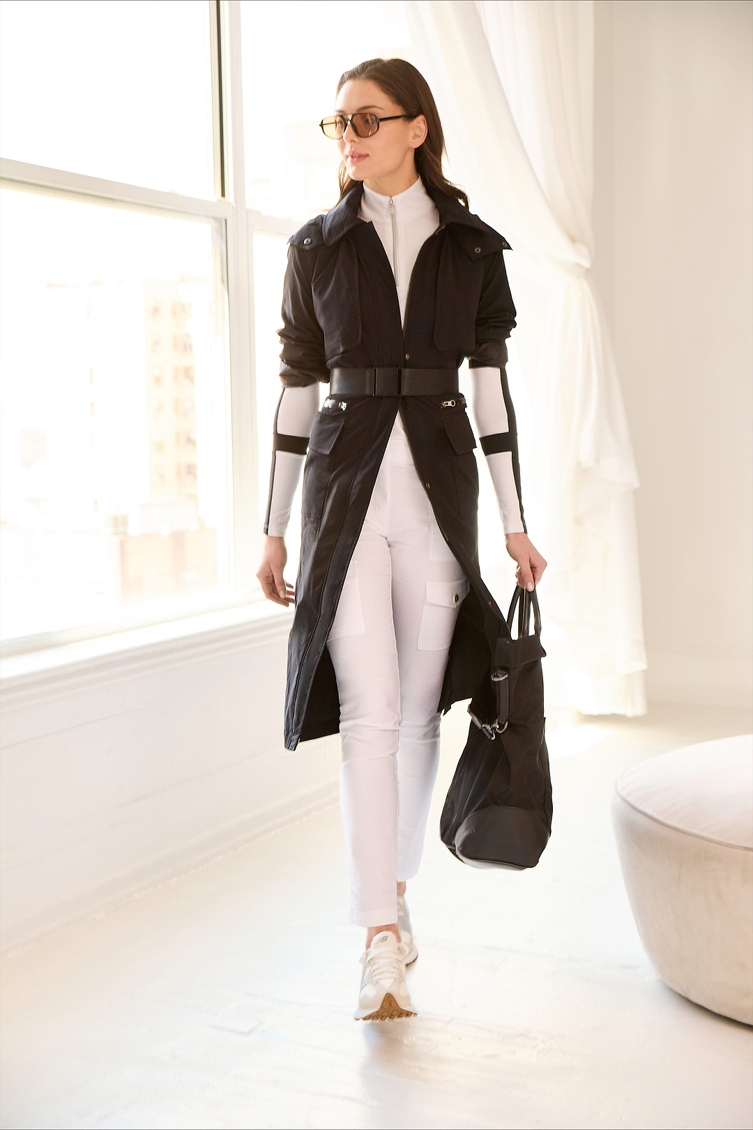 Kenya Waterproof Trench Coat with Removable Hood & Belt