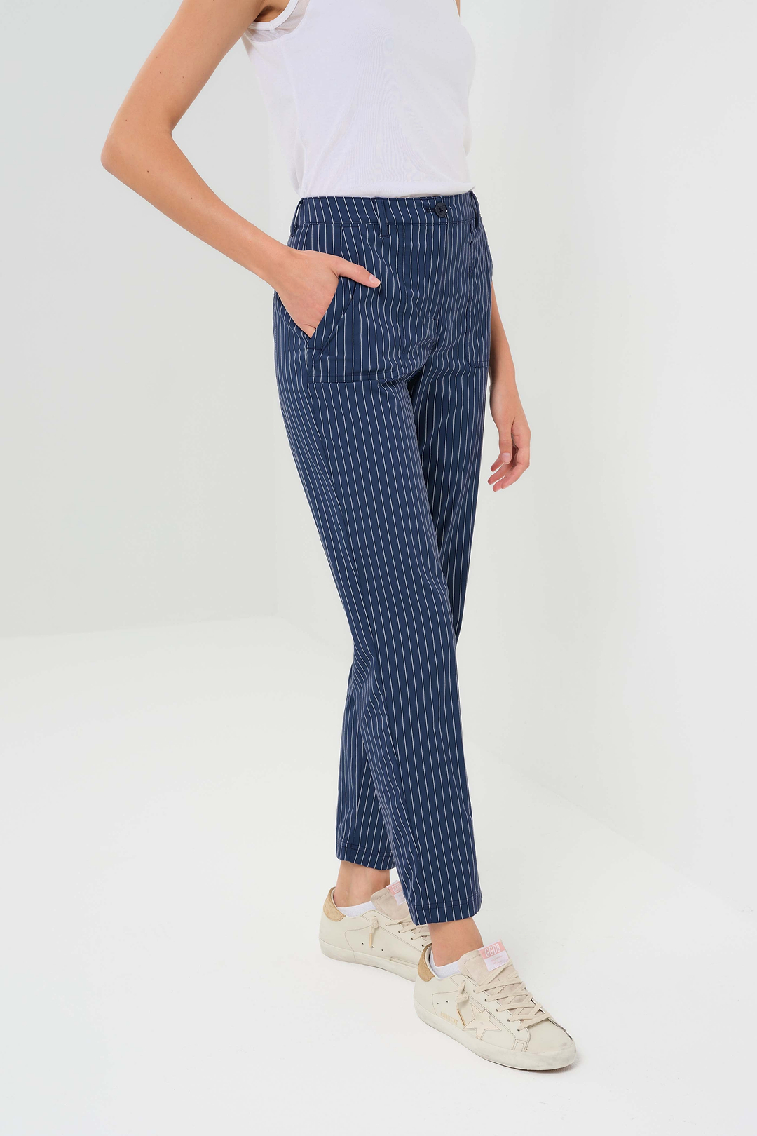 Dynamic Dina Striped Ultralight Tapered Ankle Pant