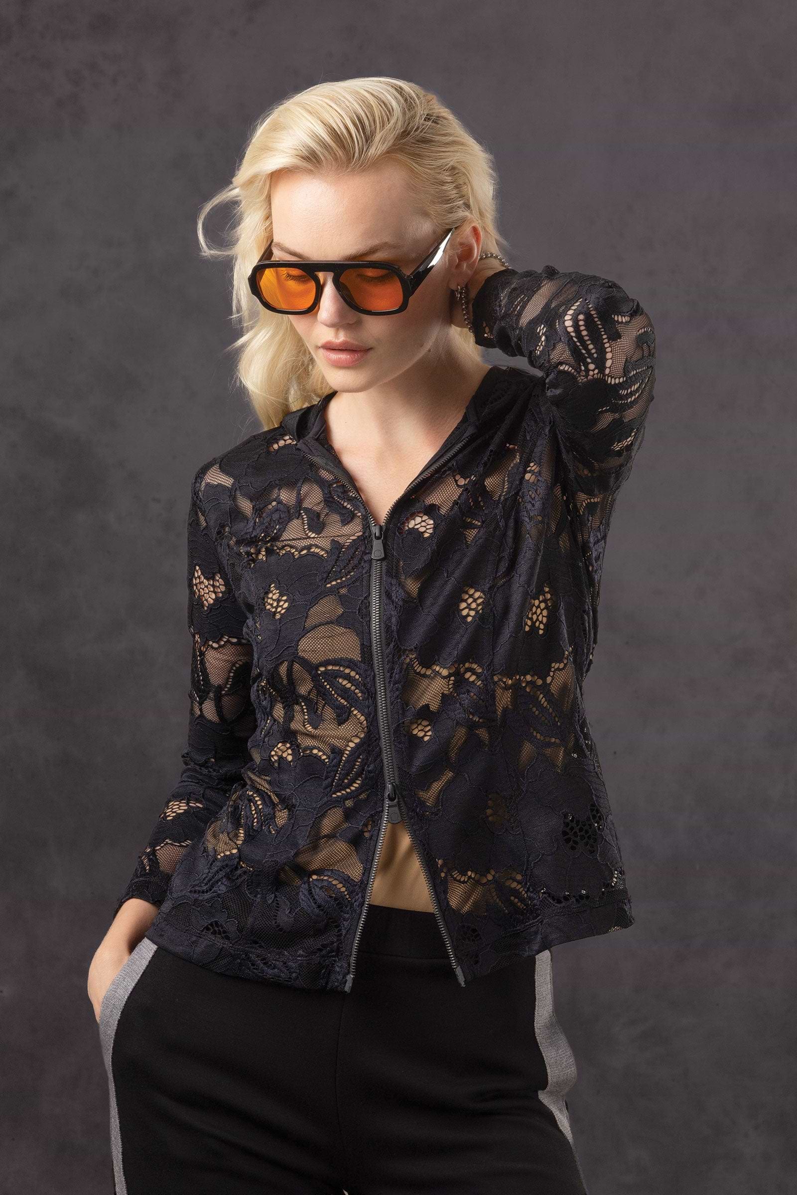 Veste Lace Bree à fermeture éclair intégrale et capuche
