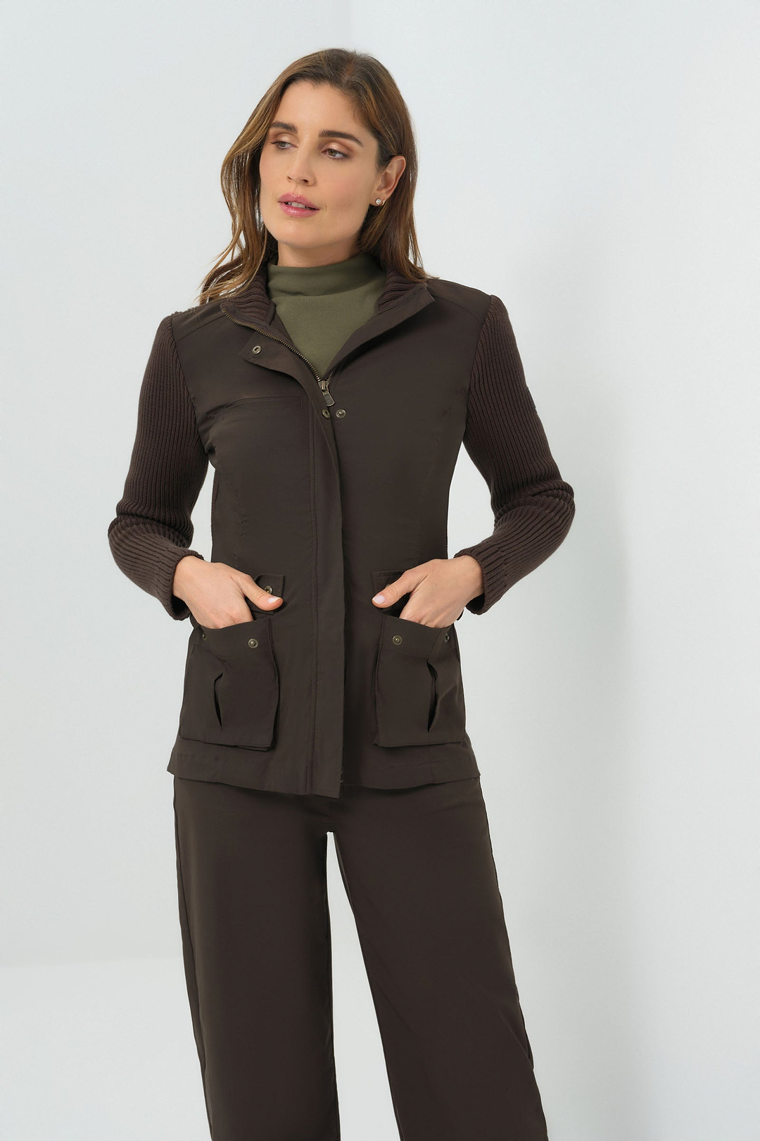 Suéter Chaqueta Safari De Punto Kenya