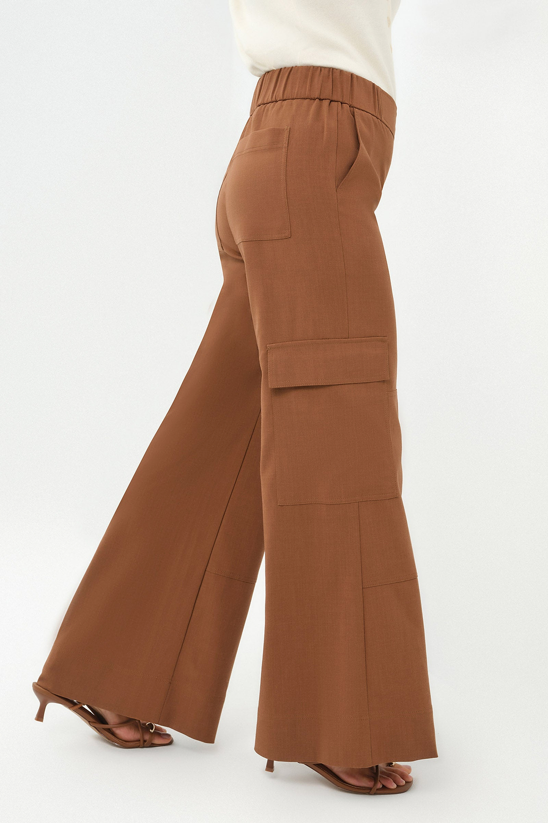 Pantalón cargo ancho con pernera ancha y tejido Herron
