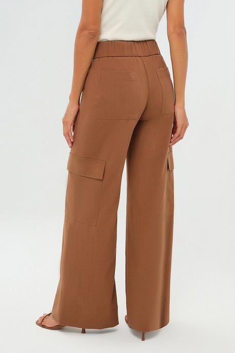 Pantalón cargo ancho con pernera ancha y tejido Herron