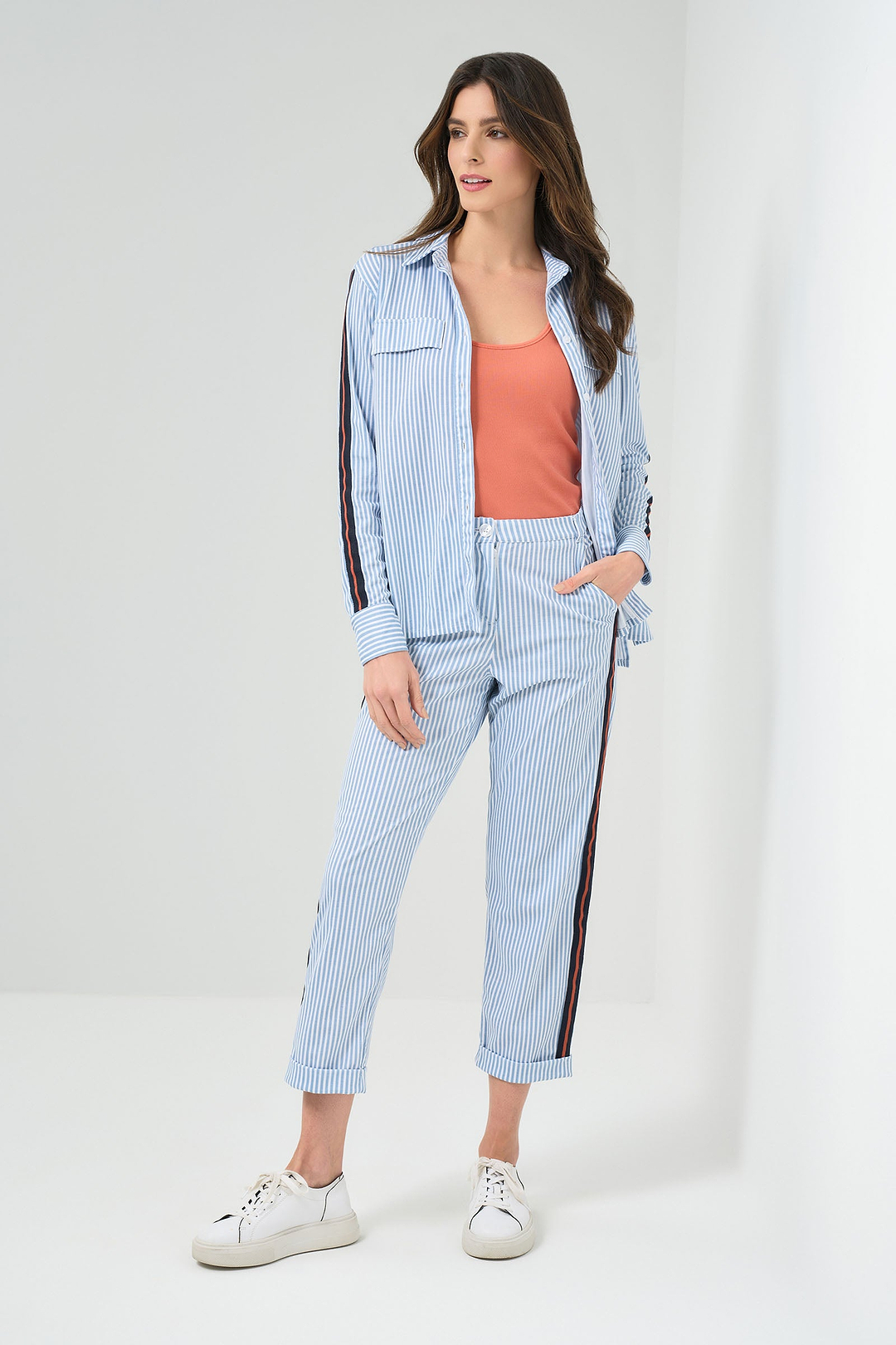 Dream Striped Button Down Top