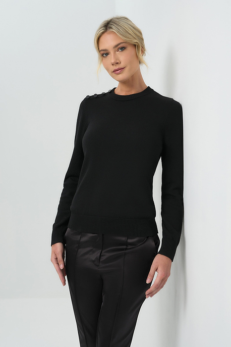 Seneca Cashmere Blend Sweater with Scarf
