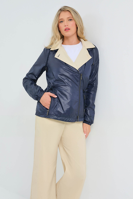 Chaqueta tipo gabardina reversible de algodón y nailon Lexie Performance