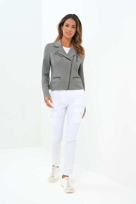 Chaqueta motera de sarga Marina Performance