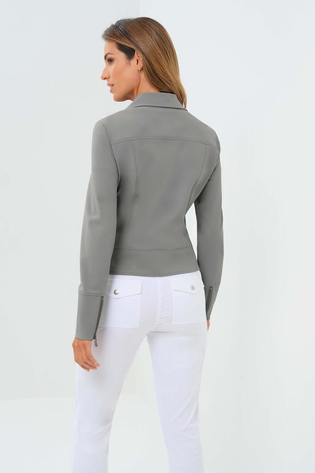 Chaqueta motera de sarga Marina Performance