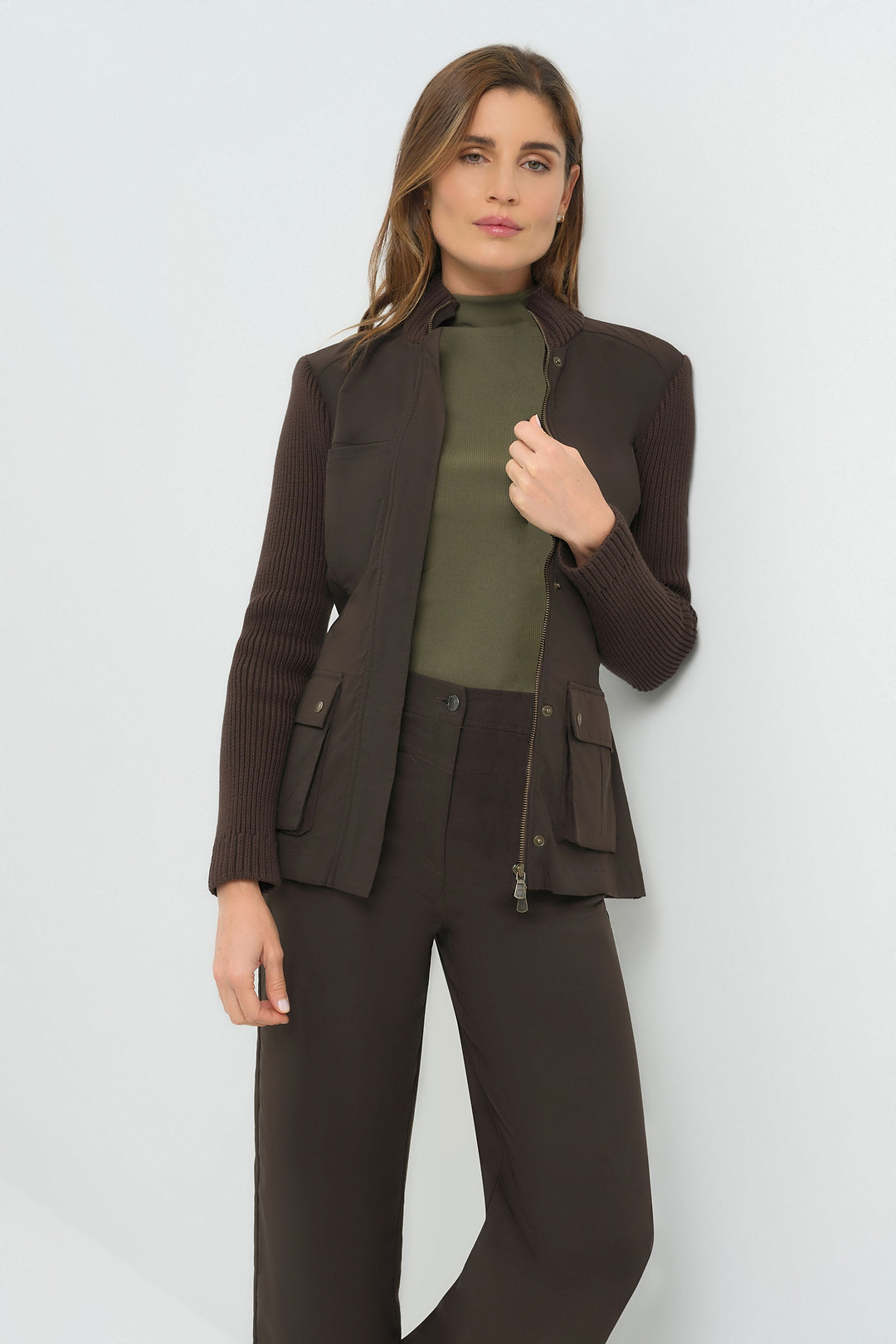 Suéter Chaqueta Safari De Punto Kenya
