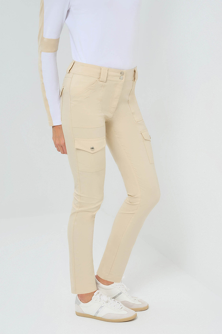 Pantalón cargo ajustado Kate en color piedra