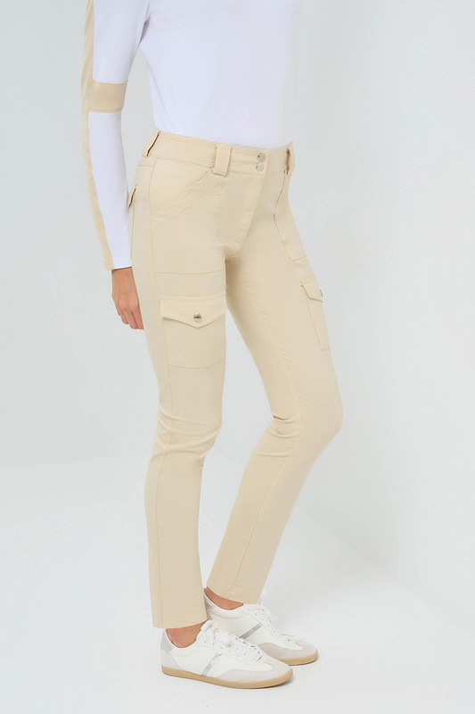 Pantalón cargo ajustado Kate en color piedra