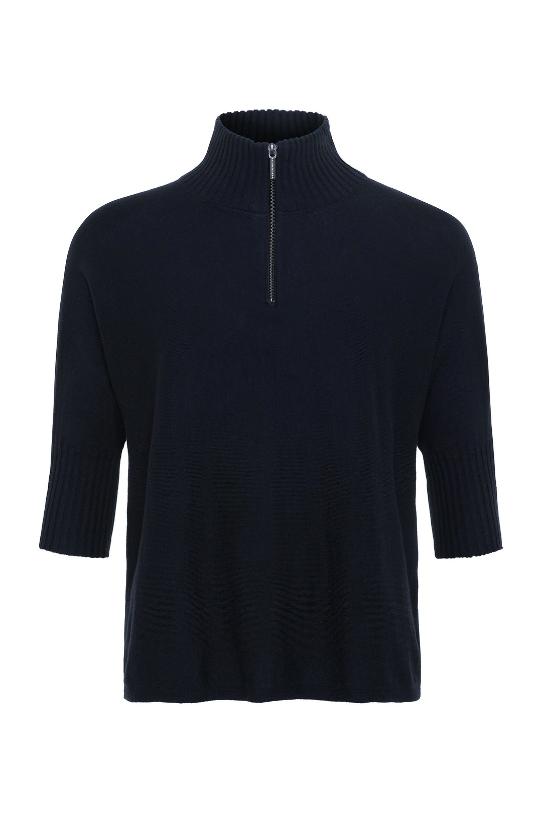 Pull Lucely à col montant et manches coudées 1/4 zip