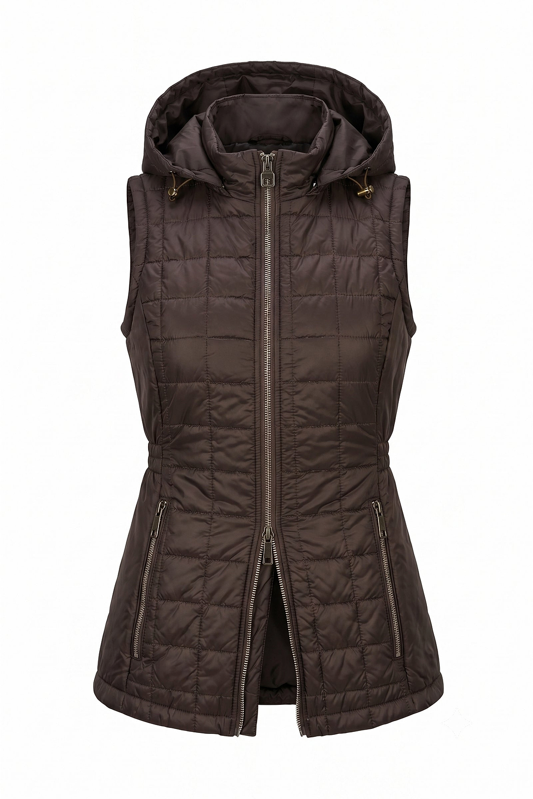 Hooded Montreal Quilted Vest with Removable Hood