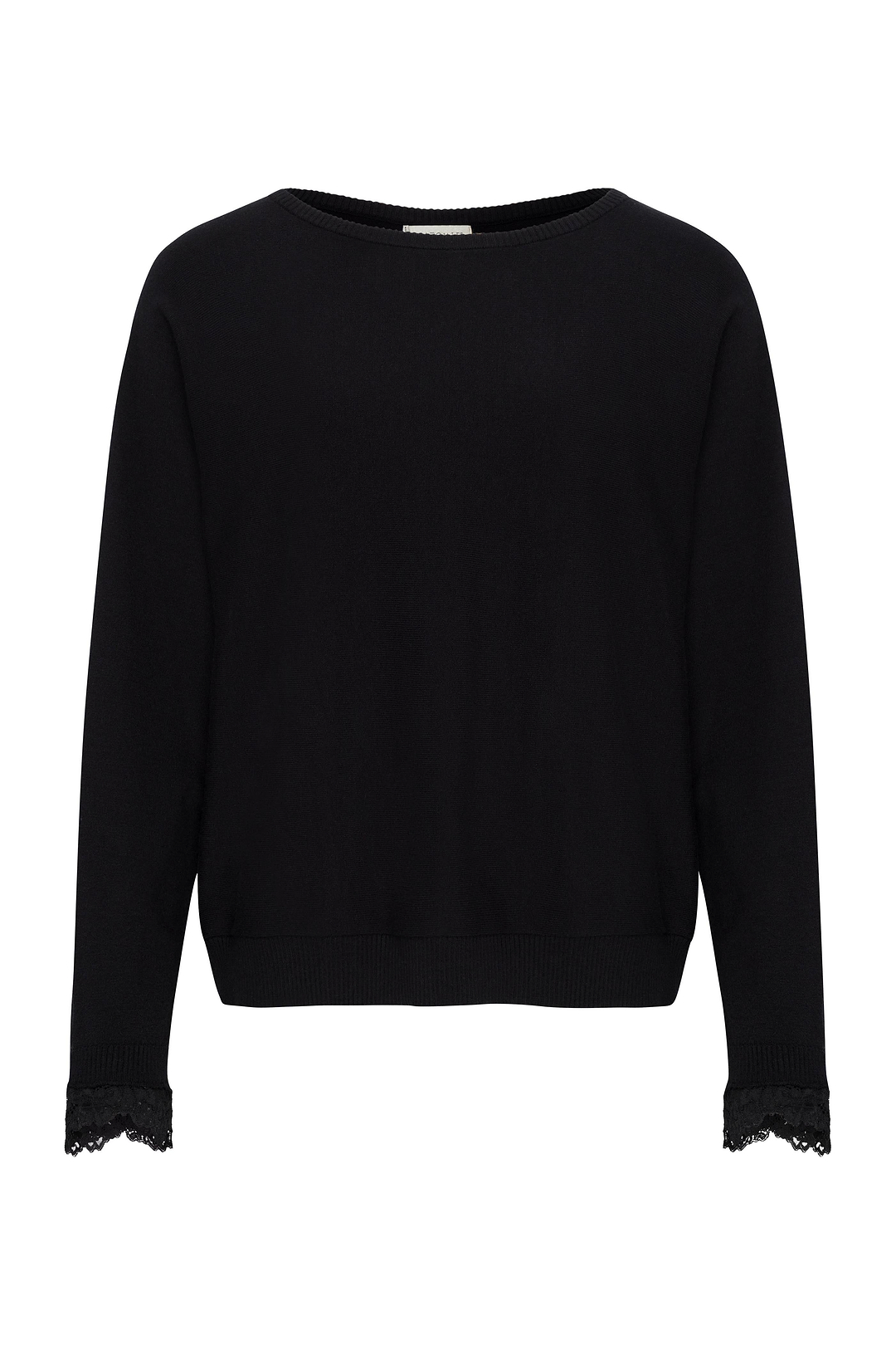 Passion Sweater Knit & Lace Crewneck with Back