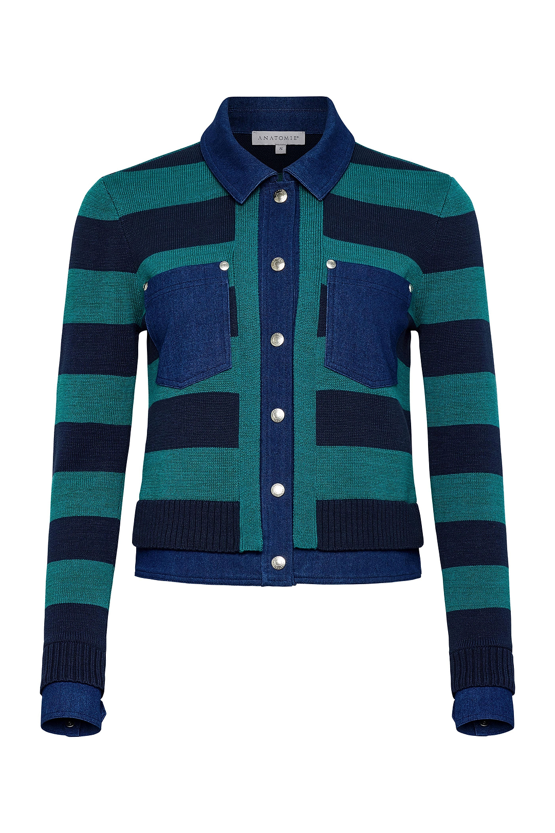 Pull Sienna en maille et veste trucker en denim performant