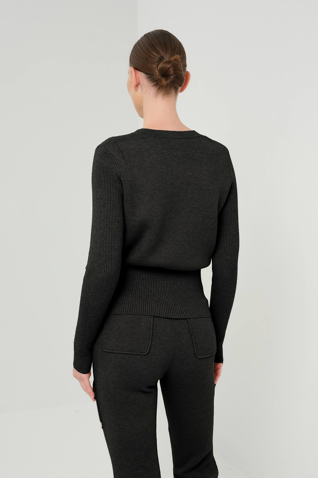 Sky Zip-front Sweater Jacket
